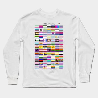 LGBTQIA+ Pride flags Long Sleeve T-Shirt